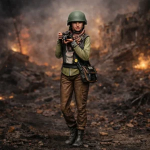 1/35 Resin Photography Soldier Figure - GK, Colorless, Self-Assembled