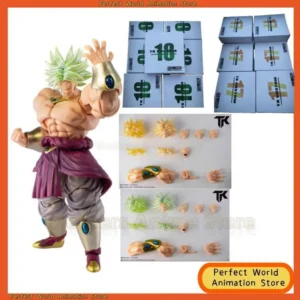 TK CUSTOM TK TK017 TK018Dragon Ball Z Super Saiyan SHF For Demoniacal Fit Broli Heads Custom Headsculpt Set Action Figures Toys
