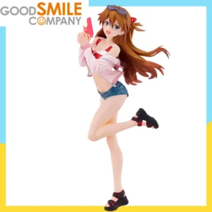 In Stock Good Smile Company Evangelion Asuka Shikinami Langley Beach Queens Pop up Parade Anime Figure Action Model Toys Gift