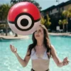 Pokemon Inflatable Ball Beach PVC Aerated Balls Parent-child Interactive Collectible Figure