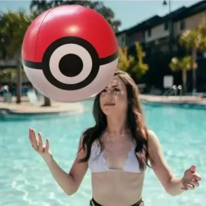 Pokemon Inflatable Ball Beach Ball PVC Aerated Beach Balls Parent-child Interactive Beach Games Sports Children's Birthday Gift