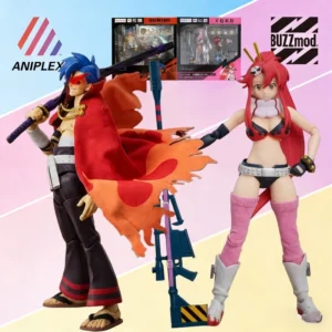ANIPLEX+ Original BUZZmod. Tengen Toppa Gurren Lagann Series Kamina/Yoko Articulated Action Figure Collectible Model Toys