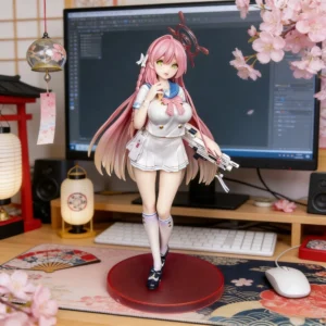 9.45in/24cm Anime Blue Archive Figure Urawa Hanako Action Figures PVC Statue Model Collection Toys Gifts