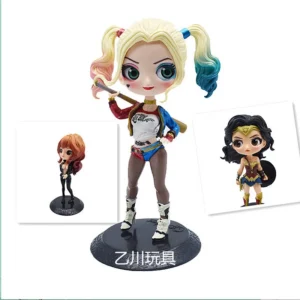 New 3 Styles Princess Cake Decoration Toys Joker Harleen Quinz Big Eyes Wonder Woman Figurines Collectible Items Office Desk