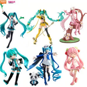 Blokees Hatsune Miku Action Figure DIY Joint Mobility Anime Assembly Figurine Toy Cartoon Doll Collection Figures Christmas Gift