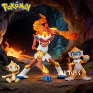 10cm Anime Pokemon Figure Infernape Evolutionary Group  Action Figures Pvc Statue Collection Model Toys for Children Gifts