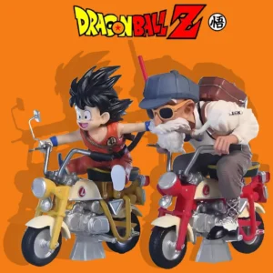 Anime Dragon Ball Z Anime Figure Son Goku Master Roshi Locomotives PVC Action Kame Sennin Motorcycle Toys Model Collector Gifts