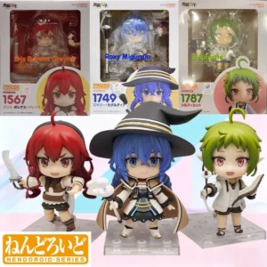 Original GSC Nendoroid Mushoku Tensei 3 Styles Eris Sylphy Roxy 100mm Movable Anime Figure Collectible Q Version Model Gift