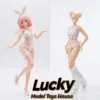 1/12 Rabbit Girl White Bustier Top Sexy Bodysuit Pearl Thong Pile UP Collectible Figure