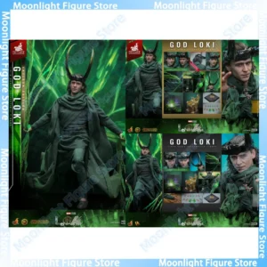 In Stock HotToys DX40 DX41AE God Loki Gel Hair Version Hair Transplant Version 1/6 Anime Action Figure Toy Model Collection