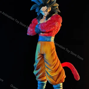 Anime Dragon Ball 32CM Son Goku SSJ4 Statue Super Saiyan 4 Goku Statue PVC Activity Doll Model Toy Boy Birthday Gift Collection