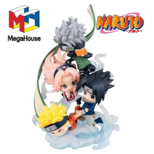100% MegaHouse FigUnity Naruto Original Shippuuden Uzumaki Naruto Haruno Sakura Hatake Kakashi Uchiha Sasuke Collection Series