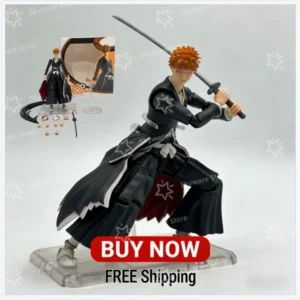 NEW-HOT In Stock Bleach Kurosaki Ichigo Action Figure Quare Enix Model Toys Japanese Classic Anime Ichigo Kurosaki Model Toys