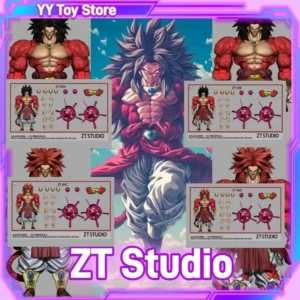 ZT Studio Dragon Ball Super Special Effects Movable Figure Pre-order SSJ4 Broly Normal & Battle Damaged Version Action Toy
