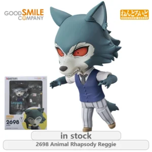 GSC Original Nendoron Series Animal Rhapsody 2698 Reggie Anime Action Figure Model Toys Movable Model Ornaments Gifts Fo Boys