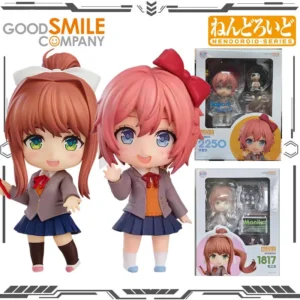 GSC Good Smile Original Nendoron Doki Doki Literature Club! Sayori Monika Action Figure Toys for Boys Girls Gift Collectible