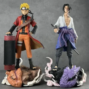 Anime Figure Reel Uzumaki Sasuke Uchiha Figurine Standing Pvc Statue Desktop Ornament Collection Toy Christmas Birthday Gift