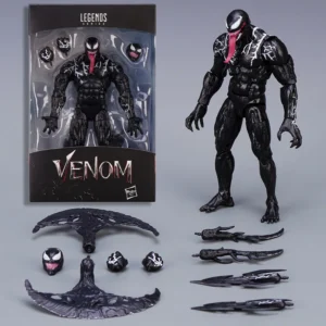 20cm Marvel Venom 2 Legends Action Figure Super Articulated Joints Change Face Gear PVC Collectible Model Toy Gift Desk Decor