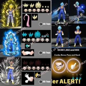 Oc Toys Vegetto Son Goku Vegeta Potara Heads Accessories Action Figure Dragon Ball Z Shf Super Saiyan Anime Collect Gifts Toys