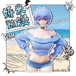30CM NEON GENESIS EVANGELION Ayanami Rei Ver Girl Figure hard pvc toy Game Statue Collector Display Anime Action Model Doll Gift