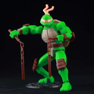 9L3D Lucky13 Michelangelo TMNT Nunchaku Giocattolo Dummy 13 T13 Anime Action Figure Multi-Jointed Poseable Games Toys Kids Gifts