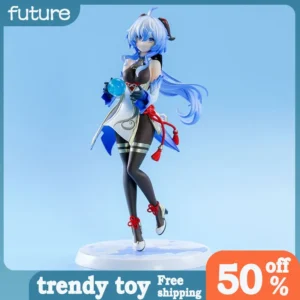 22cm Genshin Impact Figure Ganyu Hu Tao Yae Miko Cute Anime Collectible Model Pvc Desktop Decorations Holiday Gifts Kids Toys