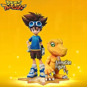 9-15cm Anime Digimon Adventure Figure Agumon And Yagami Taichi Action Figures Pvc Collection Model Toys for Children Gifts