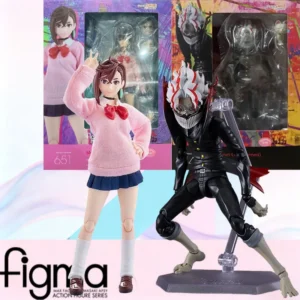 In Stock MAX Factory Original Box FIGMA 646 651 Momo Okarun Transformed Action Figure Model Toy Gift for Kid Foam Box Packaging