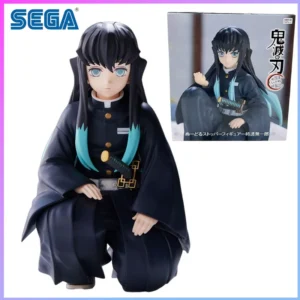 SEGA In Stock Chibi Sitting Series Demon Slayer Muichiro Tokito Hashira Meeting in stock Model kit original Gifts Toys Model