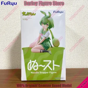 Original FuRyu VOICEROID Zundamon Noodle Stopper Figure Cute Anime Figure Collectible Desktop Decor Toy Gift 2026 New In Stock