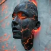 Cracked Soul Wall Lights Shattered Lamps Creative Figurine Luminous Resin Collectible Figure