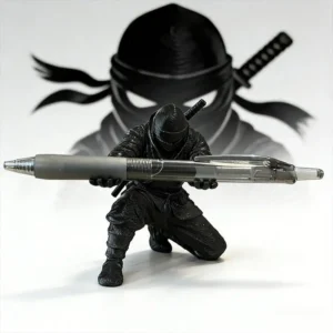 1PC Ninja Pen Holder 3D Printed Desktop Decor Pen Stand Stationery Storage Creative Desk Ornament Household Goods