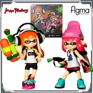 Max Factory Original Figma Splatoon Girl DX Version Anime Action Figures Toys for Boy Christmas Gift Collectible Model Ornaments