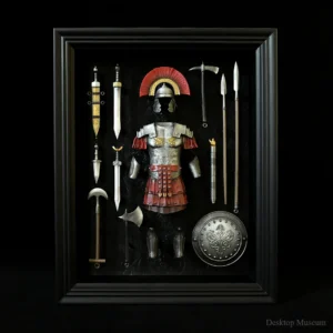 Desktop home decorations resin ornaments, ancient Roman centurion armor photo frame LTCP-351