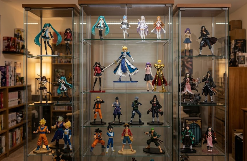 Anime figure display cabinet clearance check