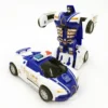 One-key Automatic Transform Robot Car Model Plastic Funny Deformation Vehicles Action Figure