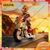 Special Offer52TOYS Tom and Jerry Retro Motorcycle Set 18cm Light-Up Collectible Cartoon Action Figure