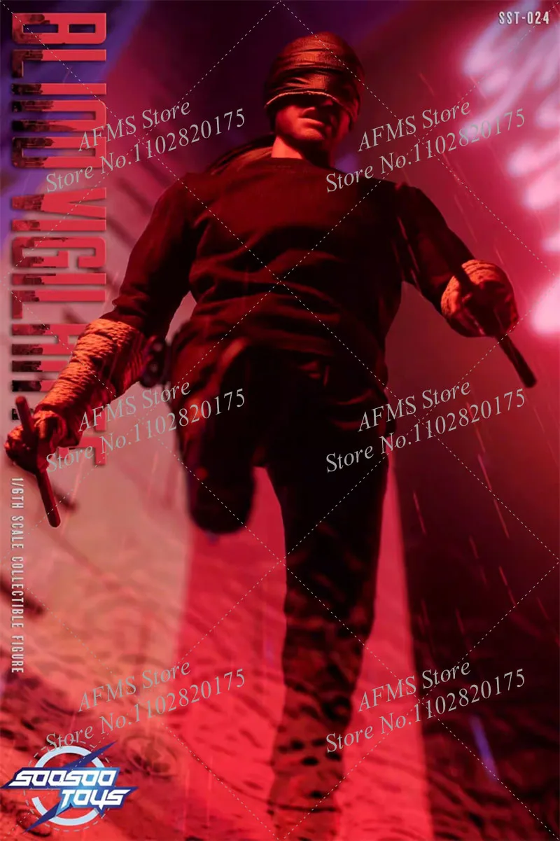 Soosootoys Sst-024 1/6 Scale Collectible Daredevil Classic Comics Super Blind Hero Action Figure — view 6