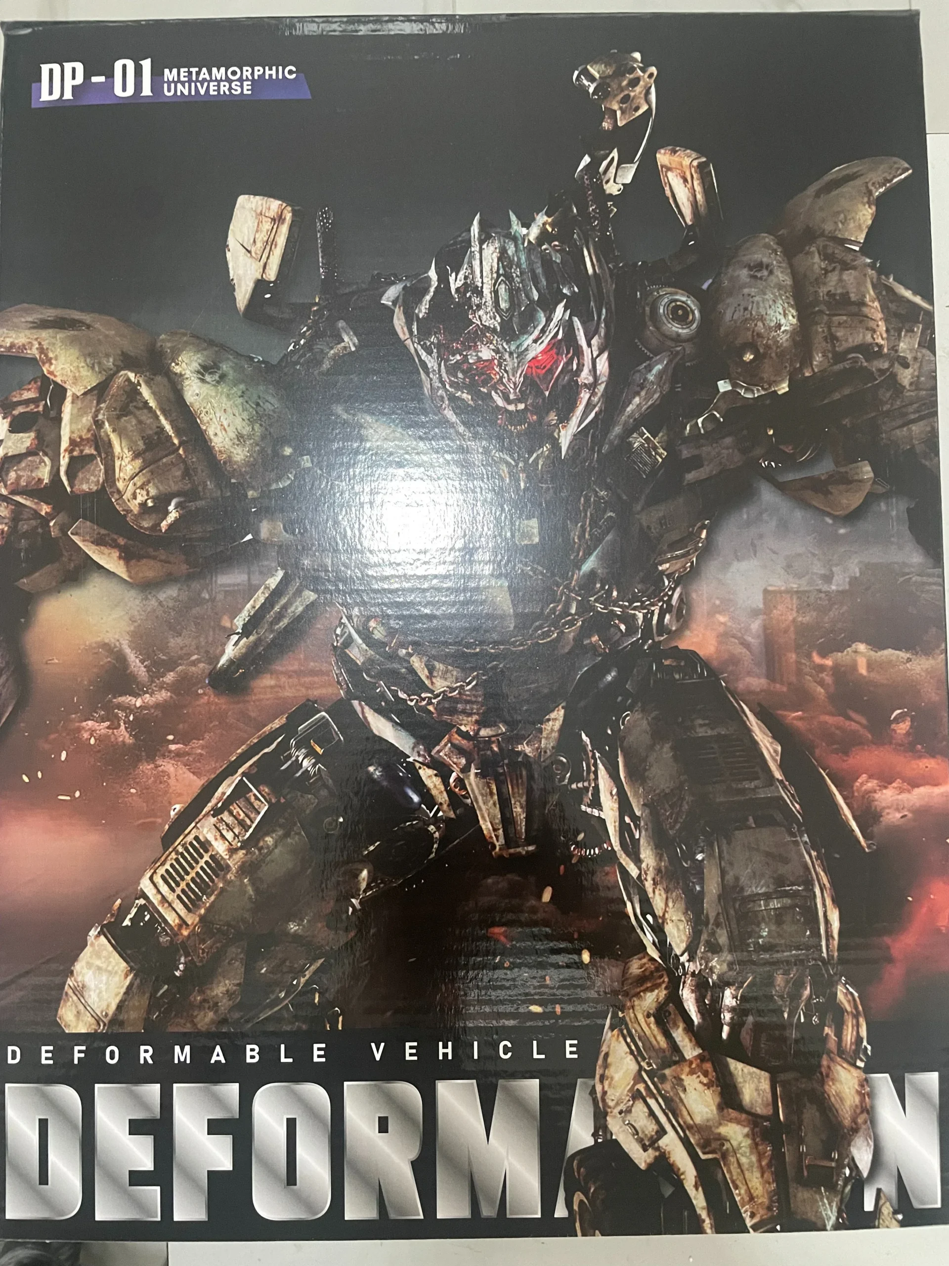 Transformation DP01 DP-01V Oil Tank Car Alloy Enlarged Desert War Damage Edition Action Figure — view 7
