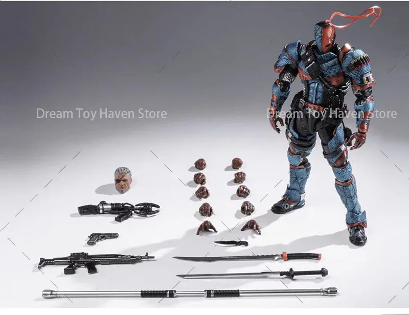U-P-Finegures DC002 1/12 Scale Men Soldier Deathstroke Arkham Knight 6Inch Model Dolls Action Figure — view 7