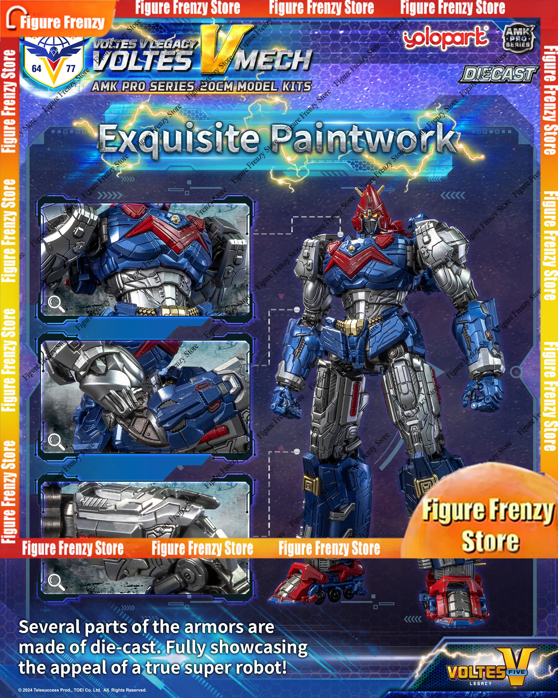 Special OfferYOLOPARK Voltes V: Legacy - 20cm V Mech Mol Kit Action Figure — view 5