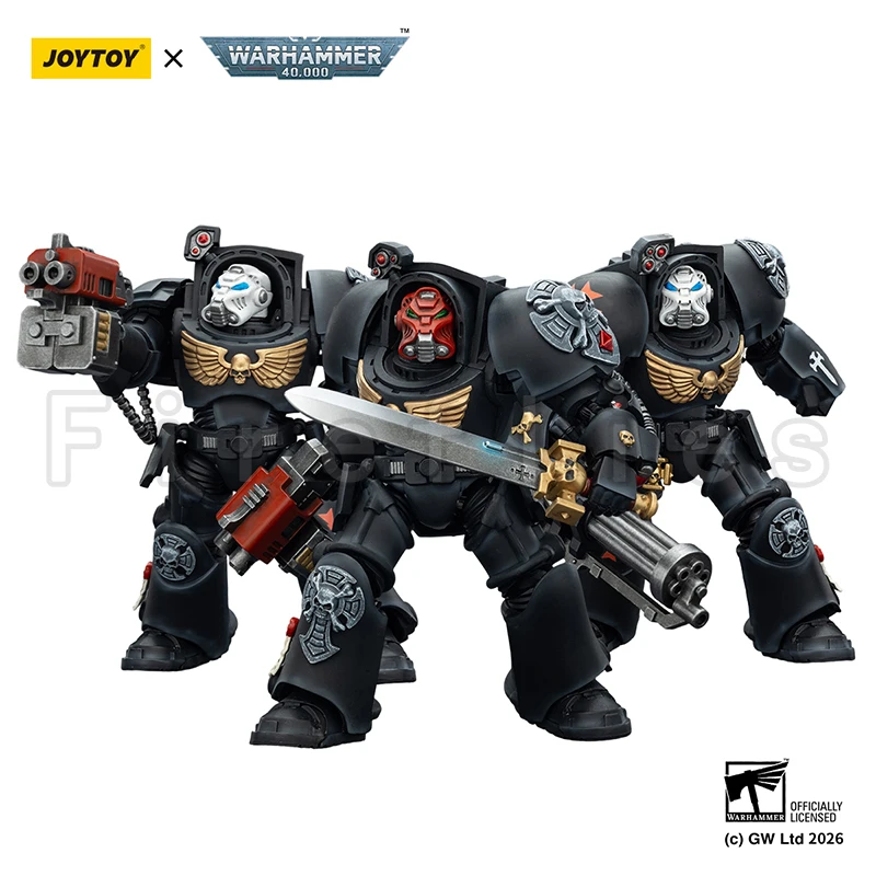 1/18 JOYTOY 40K Black Templars Dark Angels Imperial Fists White Scars Salamanders Action Figure — view 4
