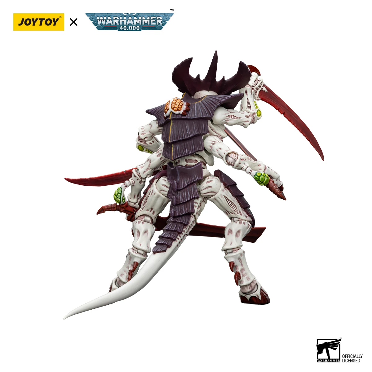 JOYTOY Warhammer 40k 1/18 Tyranids Hive Fleet Leviathan Tyranid Warrior with Boneswordg Action Figure — view 3