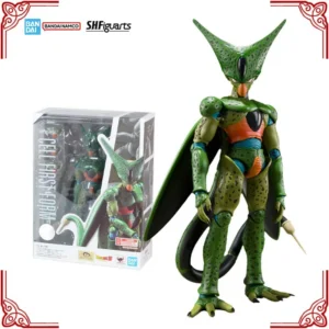 In Stock Genuine Bandai Dragon Ball Z Model Kit SHF Cell First Form Anime Action Figure Collection Finished Model Boy Toys Gifts