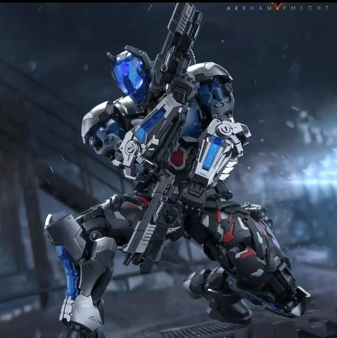 HEMOXIAN Arkham Knight Assembly YuanYe Over Zero Batman 1/10 Statue Model Kit — view 3