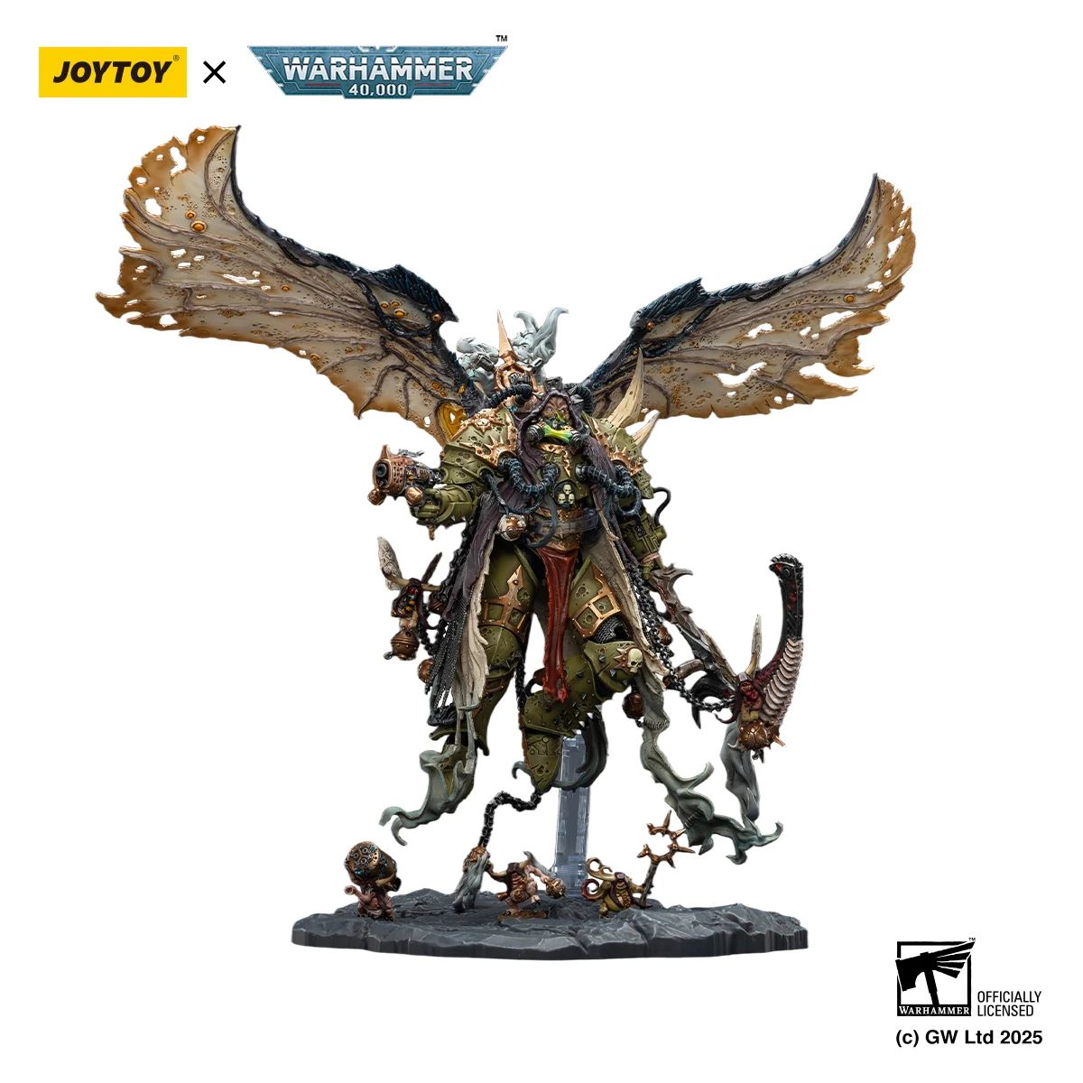 JOYTOY 1/18 Mortarion Daemon Primarch of Nurgle with Ancient Weapons‘The Lantern' and Action Figure — view 5
