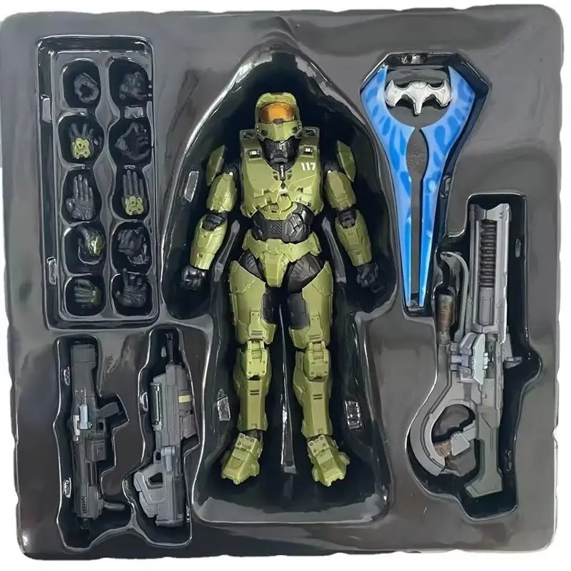 Game 18CM RE:EDIT Reach 1/12 SCALE MASTER CHIEF MJOLNIR MARK V1 Articulated Collectible Figure — view 2