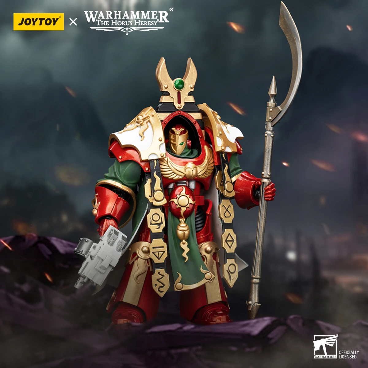 JOYTOY Warhammer 40k 1/18 14.3cm Thousand Sons Legion Praetor in Cataphractii Terminator Action Figure