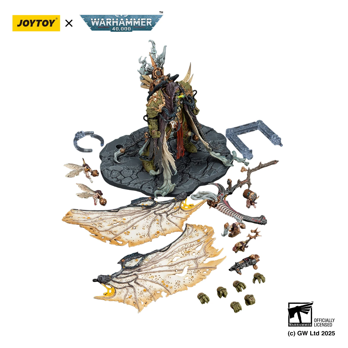 JOYTOY 1/18 Mortarion Daemon Primarch of Nurgle with Ancient Weapons‘The Lantern' and Action Figure — view 6