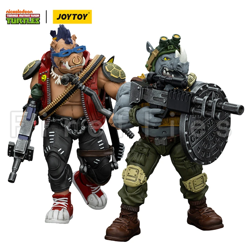 1/18 JOYTOY Turtles Beebop Rocksteady Re-issue Version Anime Model Action Figure — view 9